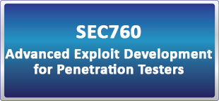 دوره آنلاین (لایو) SANS SEC760: Advanced Exploit Development for Penetration Testers